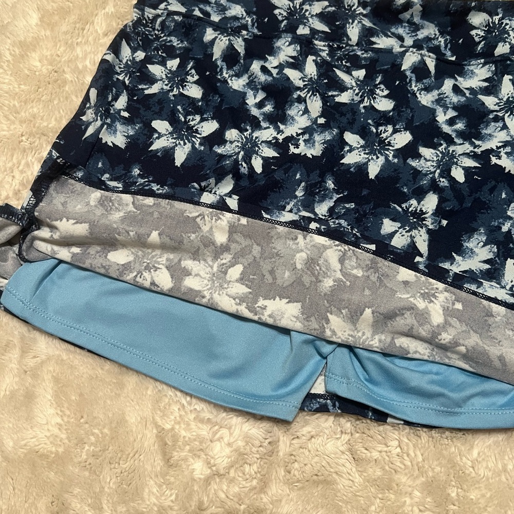 Tranquility by Colorado Clothing Navy Floral Mini Skort - Picture 3 of 3